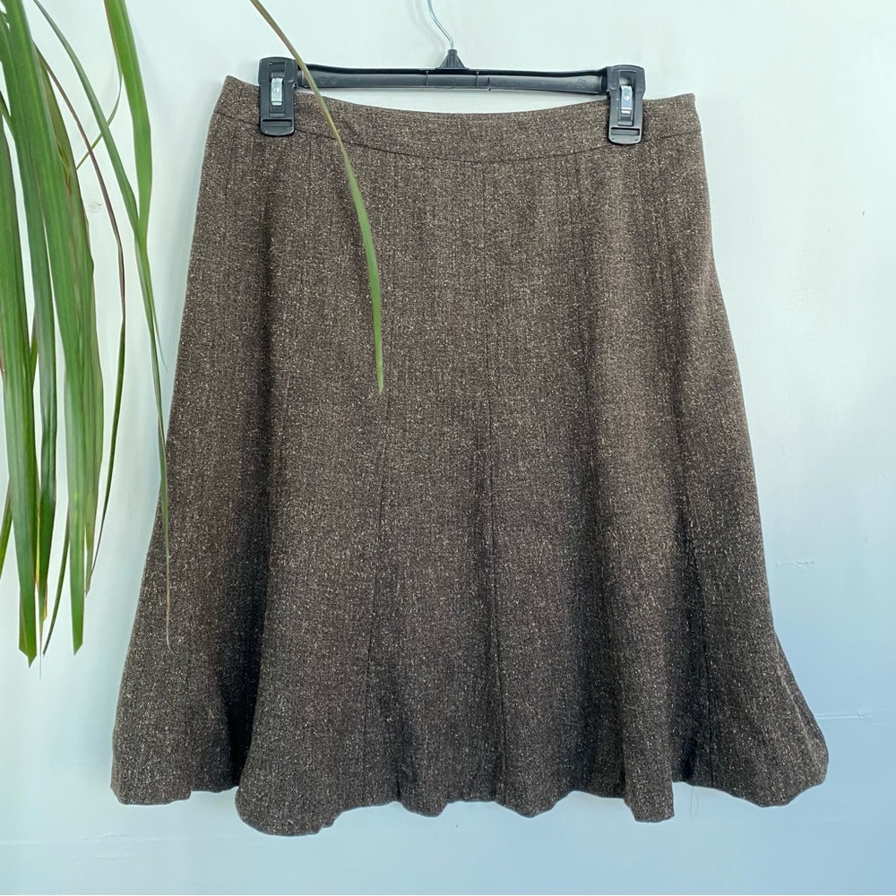 EAST 5TH Women's A-Line Pilgrim Brown Midi Skirt Size 8